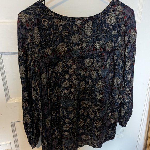 Anthropologie Bohemian Long Sleeve Patterned Shirt - Picture 4 of 6